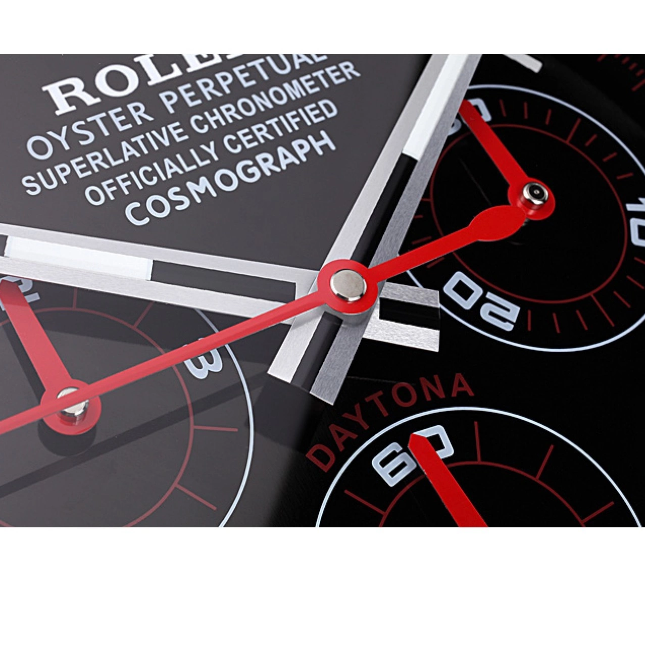Rolex aaa copy Daytona 621908 Cosmograph Wall Black-Red Clock Rolex 0722